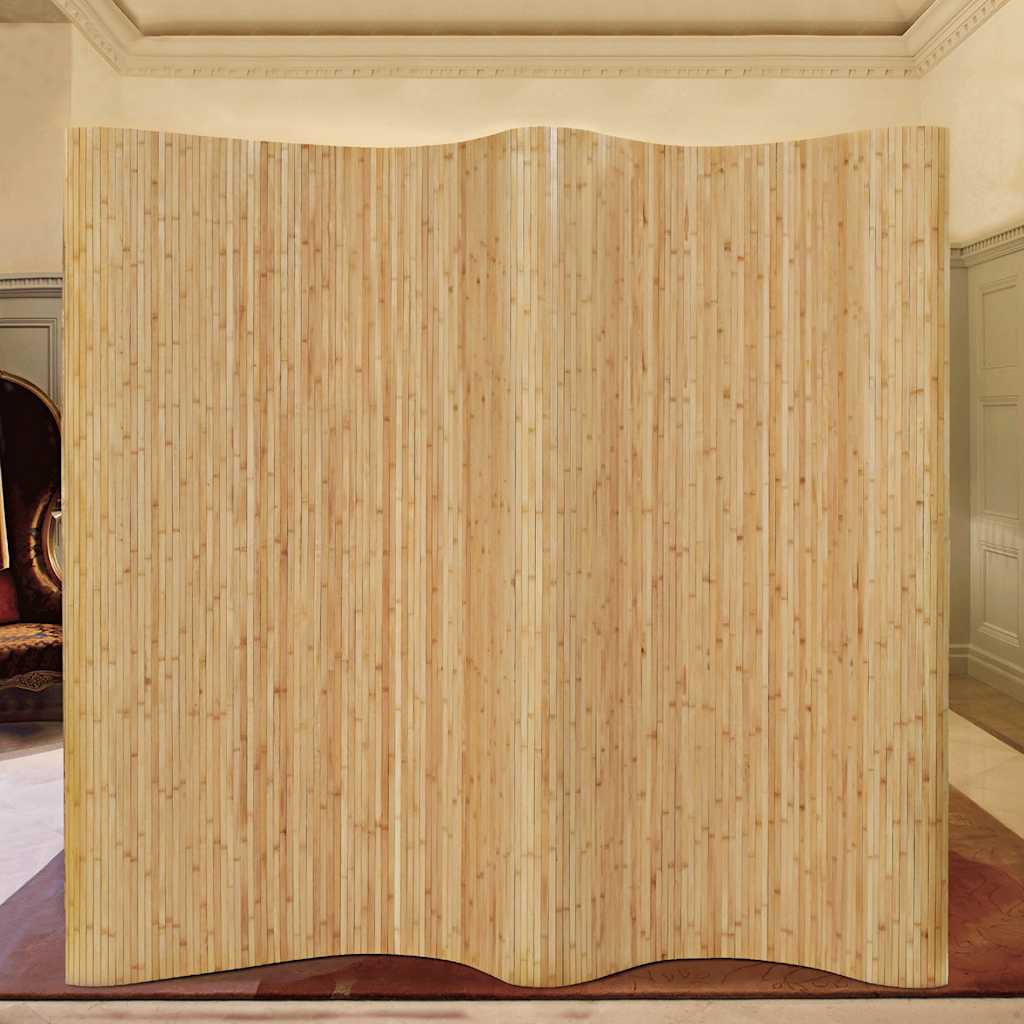 Room Divider Bamboo 250x165 cm Natural